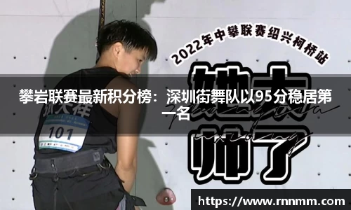 攀岩联赛最新积分榜：深圳街舞队以95分稳居第一名